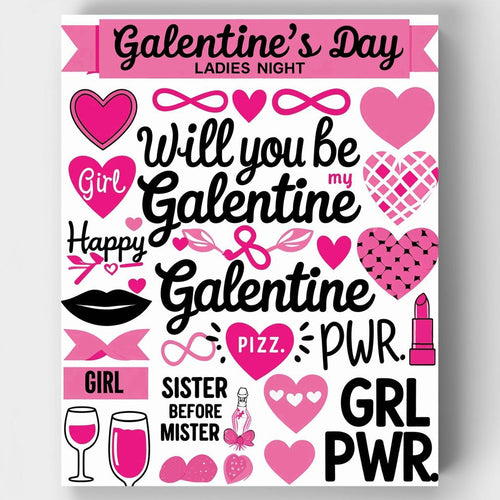 Galentine's Day - Paint by Numbers Kit