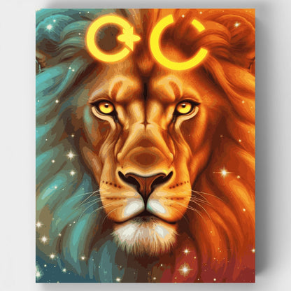 Celestial Lion Zodiac - Paint by Numbers Kit