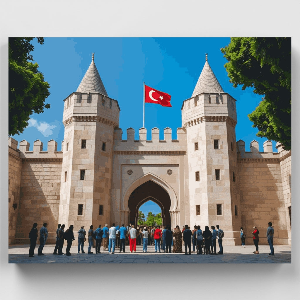Kit de pintura por números - Puerta del Palacio de Topkapi — Estándar