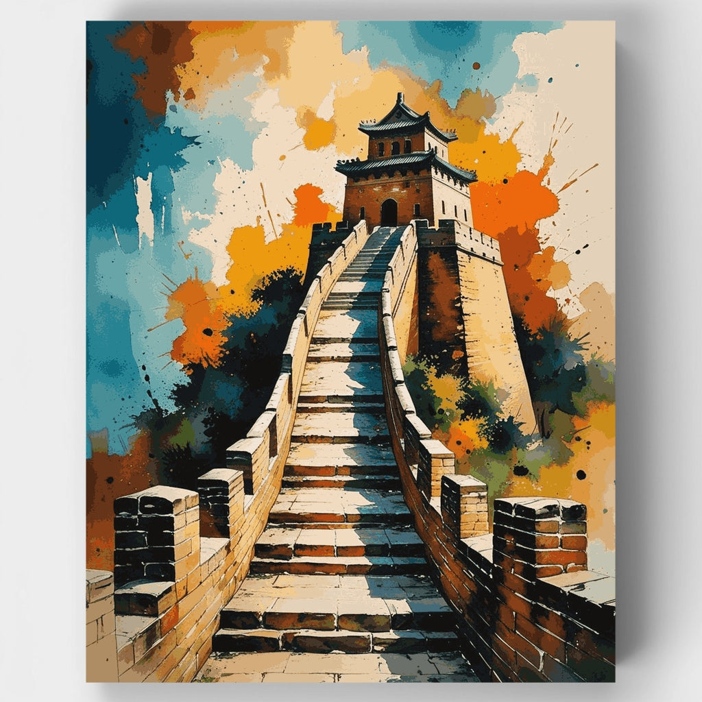 Great Wall Watchtower - Paint by Numbers Kit