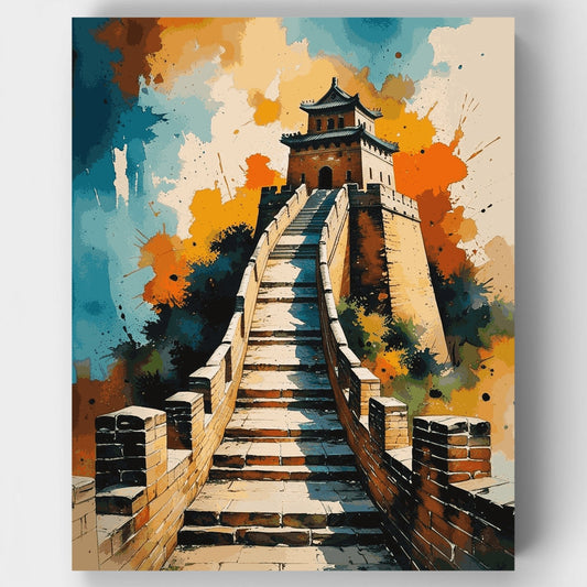 Great Wall Watchtower - Paint by Numbers Kit