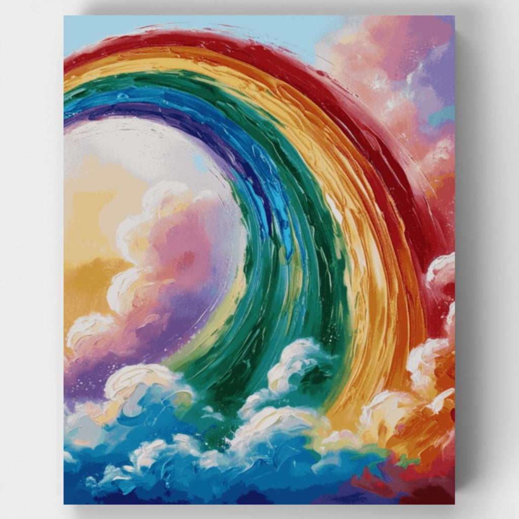 Rainbow Painting - Paint by Numbers Kit