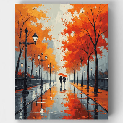 Autumn Park Romance - Paint by Numbers Kit