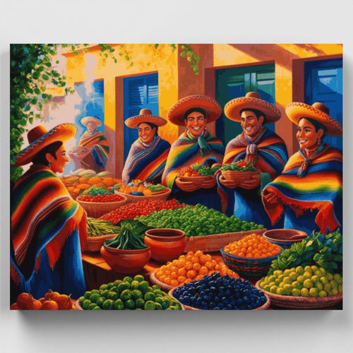 Mexican Folk Art - Paint by Numbers Kit