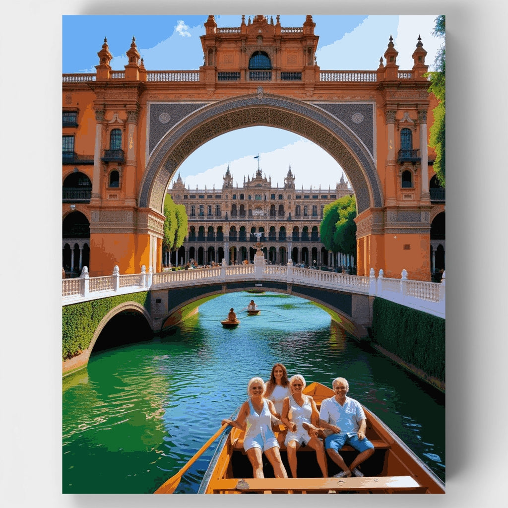 Kit de pintura por números - Plaza de España, Sevilla — Estándar