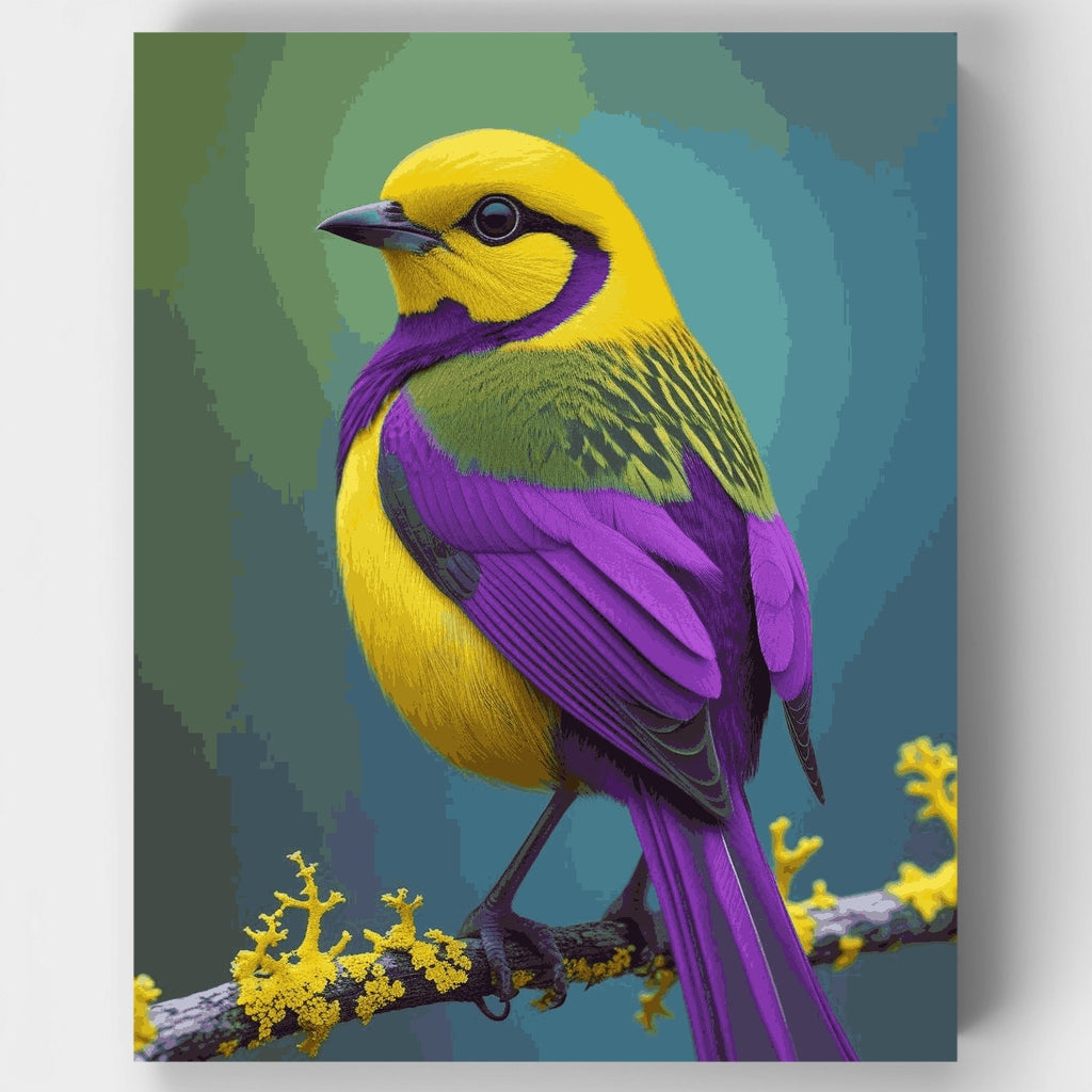 Vibrant Tropical Bird - Paint by Numbers Kit
