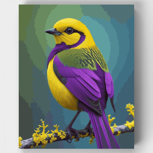 Vibrant Tropical Bird - Paint by Numbers Kit
