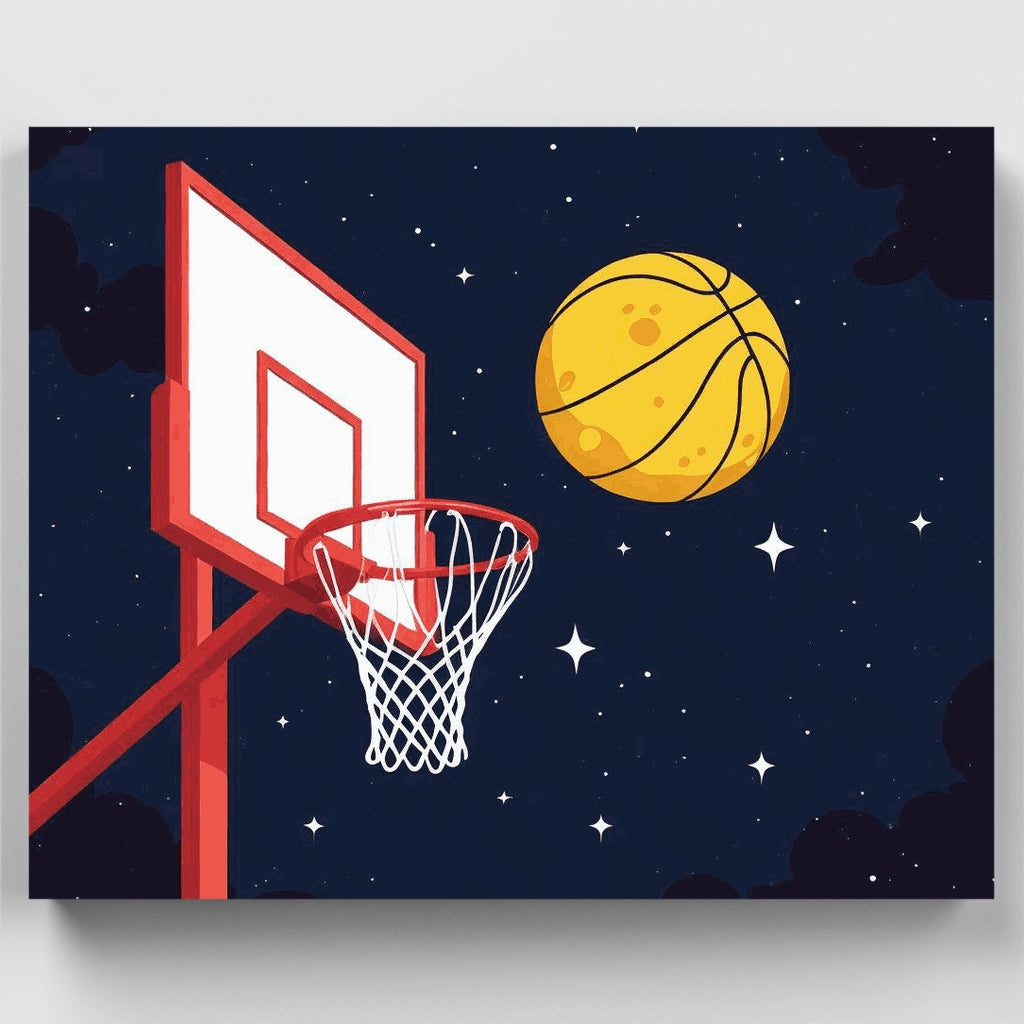 Cosmic Basketball - Paint by Numbers Kit