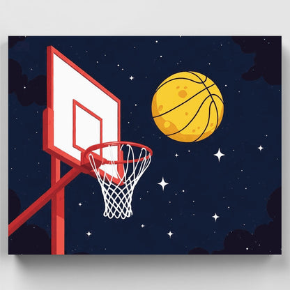 Cosmic Basketball - Paint by Numbers Kit