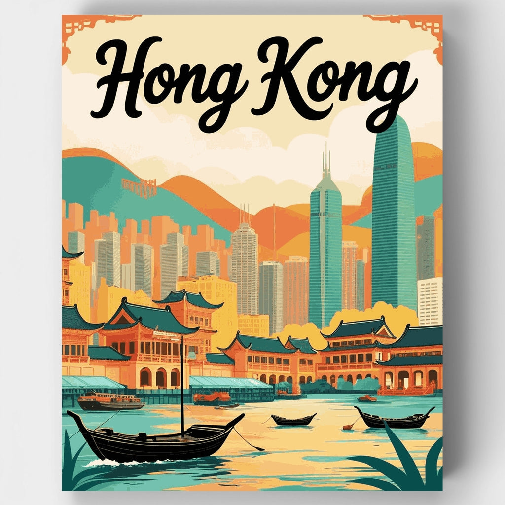 Hong Kong - Kit de pintura por números — Estándar