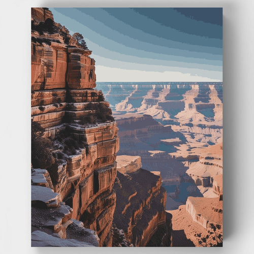 Grand Canyon Layered Rock Formations - Paint by Numbers Kit