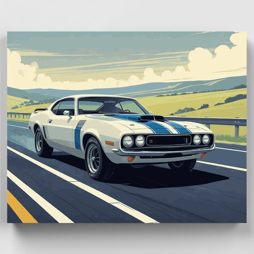 Classic Challenger GT - Paint by Numbers Kit