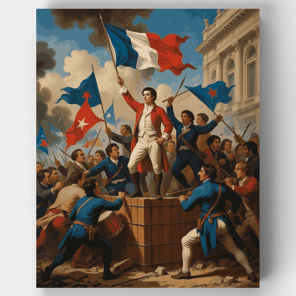 Manifestación de la Revolución Francesa - Kit de pintura por números — Estándar