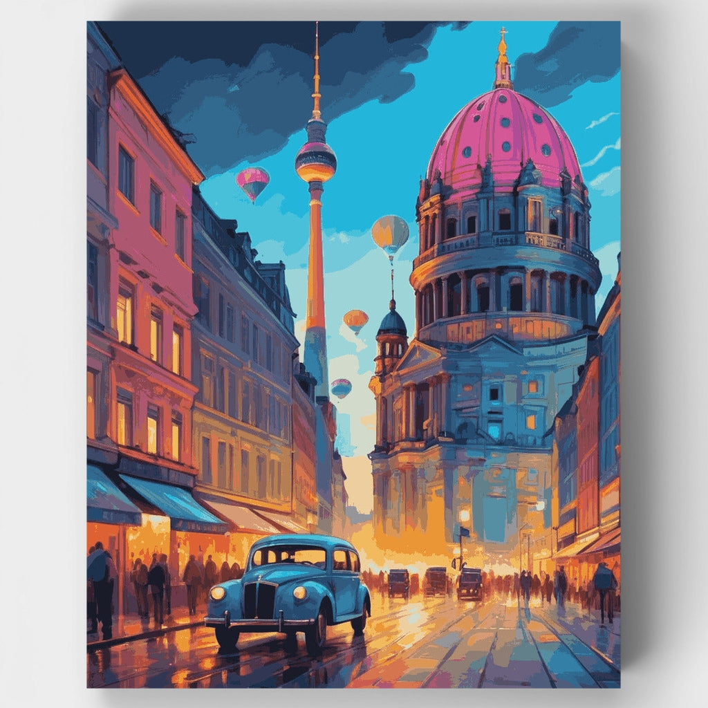 Luces de la ciudad - Kit de pintura por números — Estándar