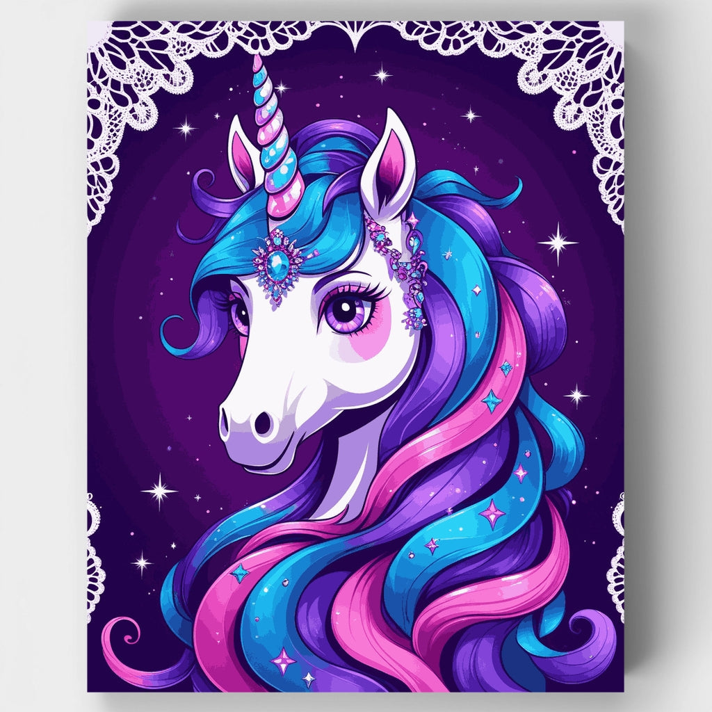 Kit de pintura por números - Unicornio mágico — Estándar