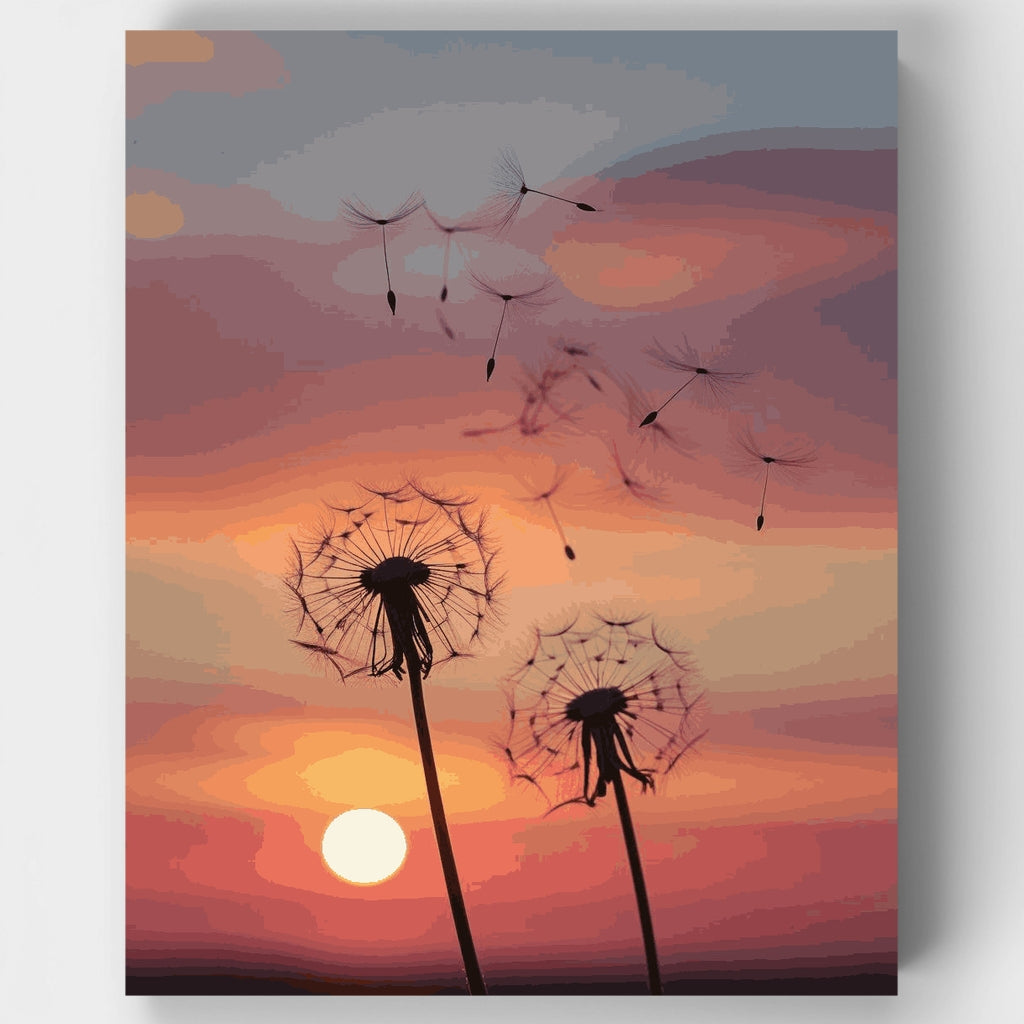 Dandelion Sunset Dreams - Paint by Numbers Kit