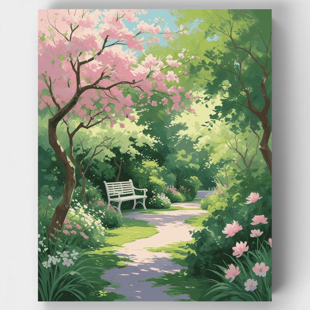 Tranquil Spring Garden - Paint by Numbers Kit