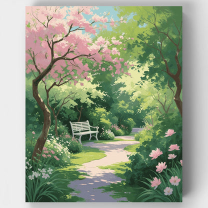 Tranquil Spring Garden - Paint by Numbers Kit