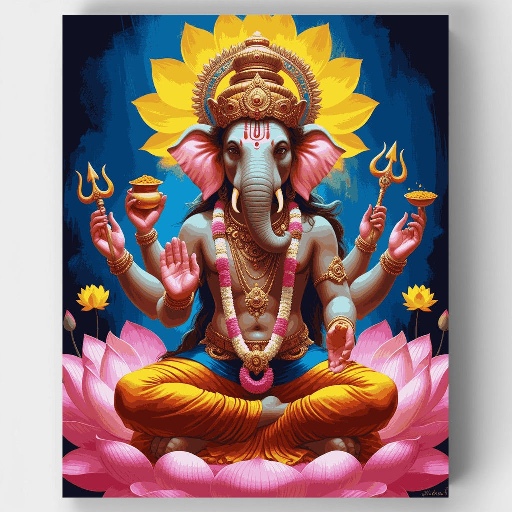 Lord Ganesha - Paint by Numbers Kit
