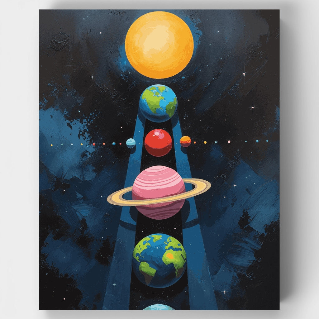 Solar System Alignment - Paint by Numbers Kit