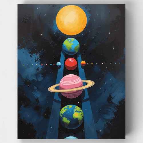 Solar System Alignment - Paint by Numbers Kit