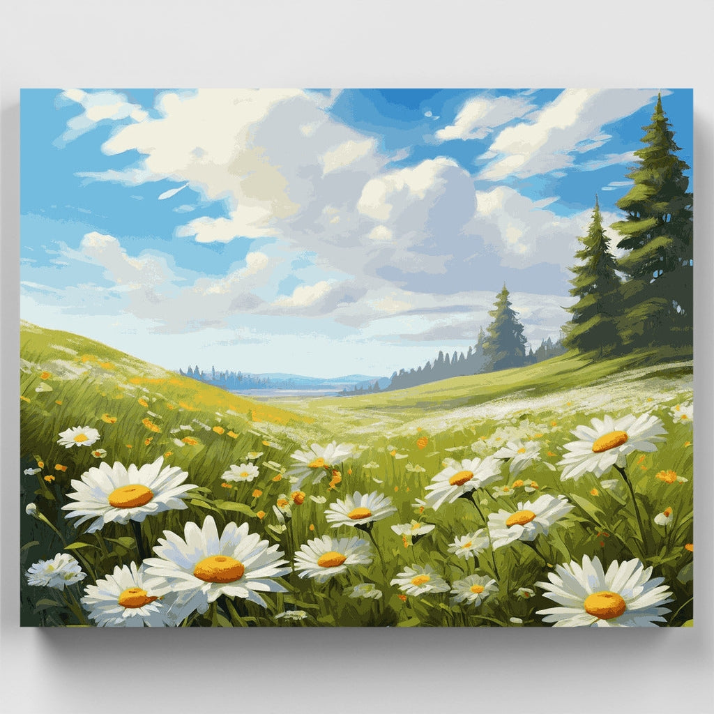 Field of Daisies - Paint by Numbers Kit