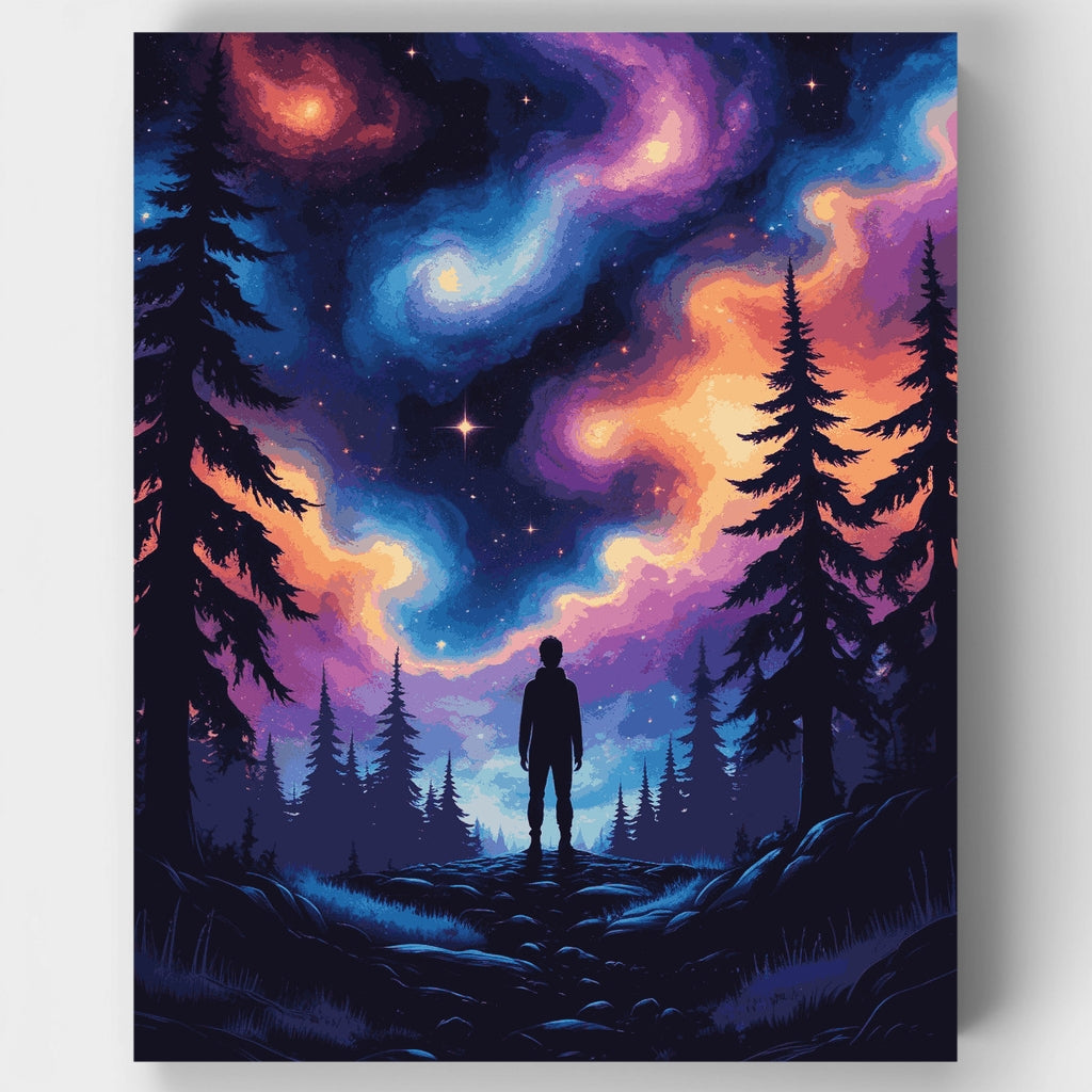 Observador cósmico: kit de pintura por números — Estándar