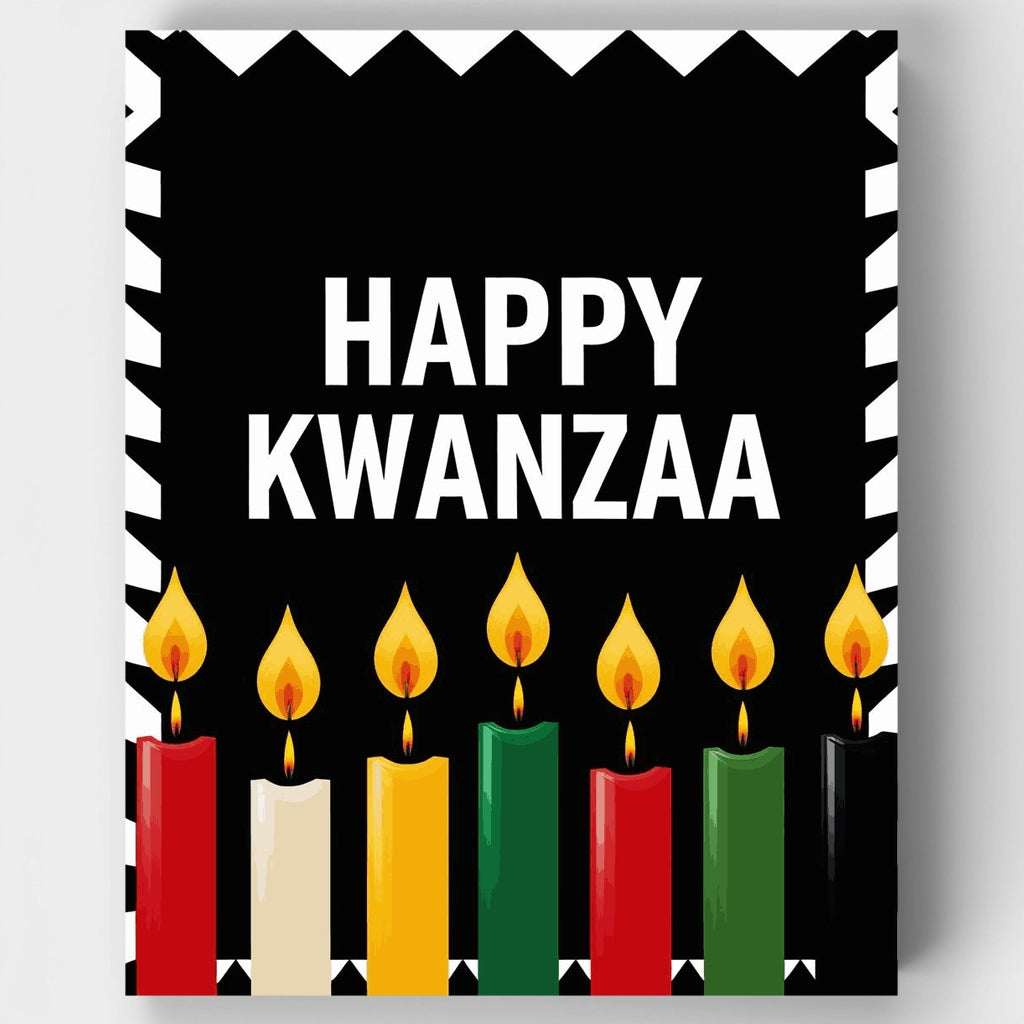 Kit de pintura por números - Celebración de Kwanzaa feliz — Estándar