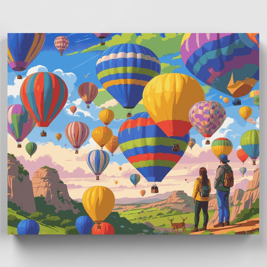 Festival de globos de Canyon Valley - Kit de pintura por números — Estándar