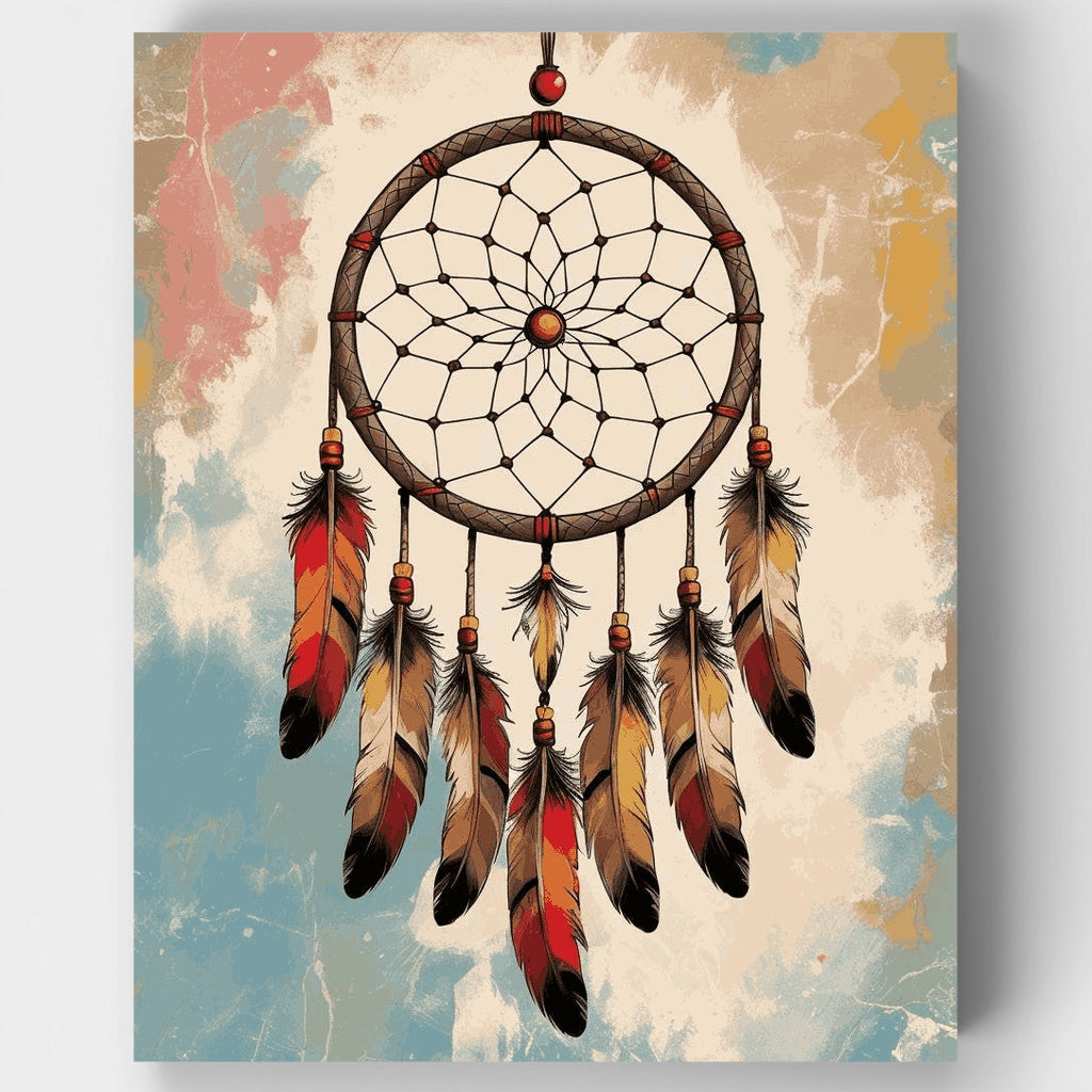 Desert Sunset Dream Catcher - Paint by Numbers Kit