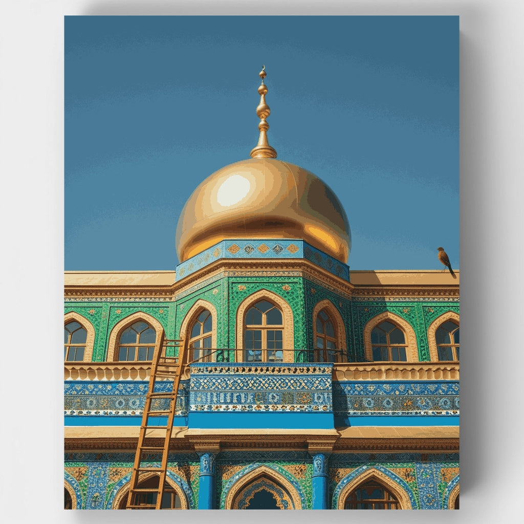 Mezquita de la Cúpula Dorada - Kit de pintura por números — Estándar