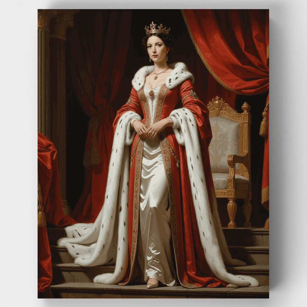 Royal Coronation Portrait - Paint by Numbers Kit