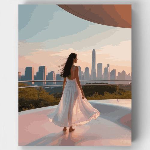 Dubai Skyline Elegance - Paint by Numbers Kit