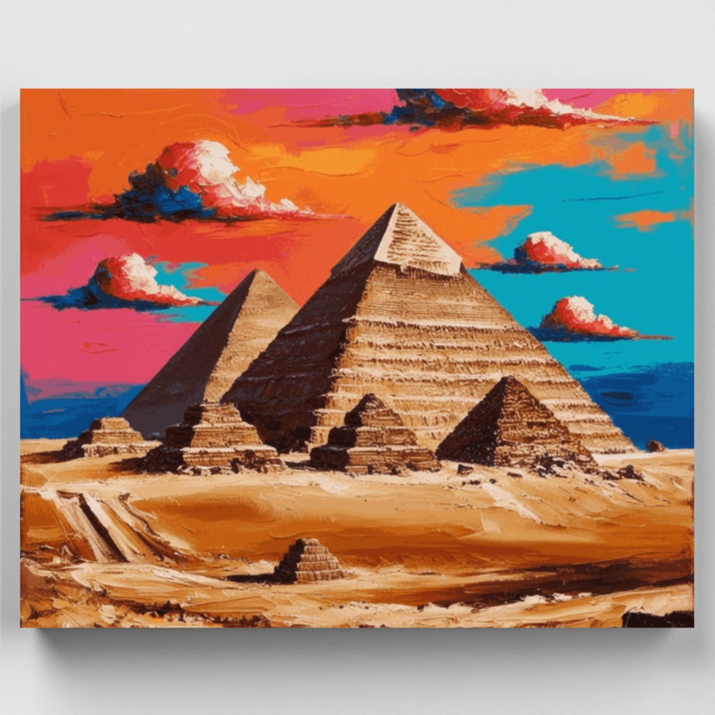 Pirámides de Guiza - Kit de pintura por números — Estándar