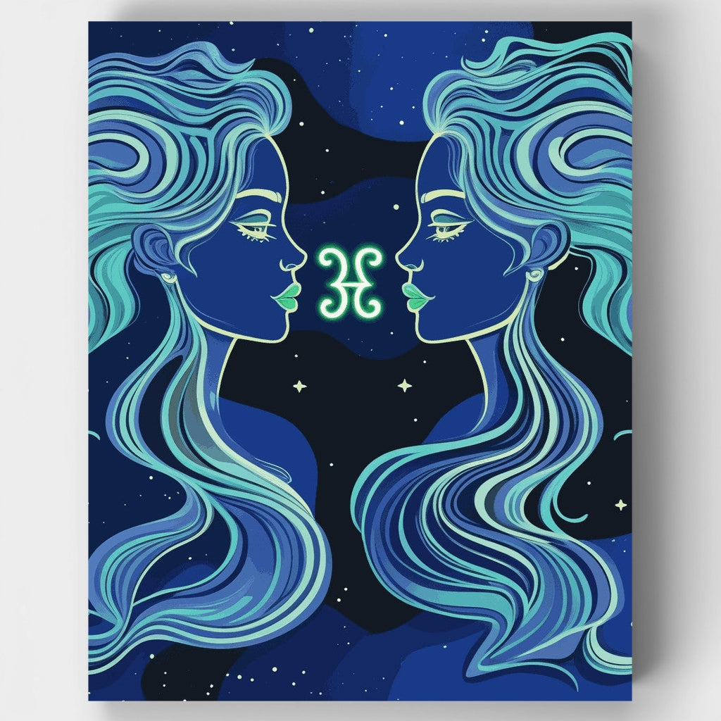 Géminis Celestial - Kit de pintura por números — Estándar