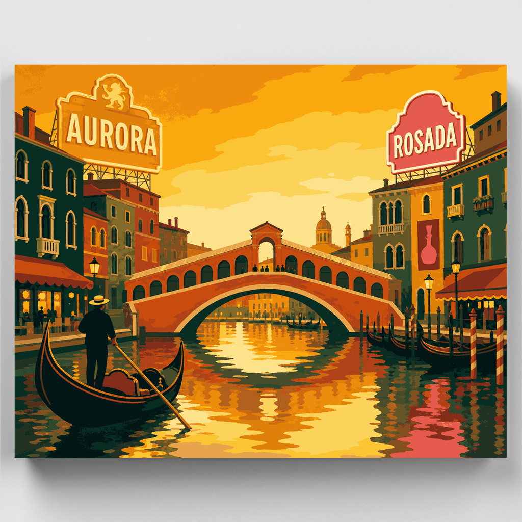 Venice Canal Glow - Paint by Numbers Kit