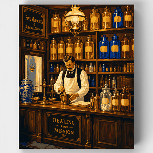 Victorian Apothecary - Paint by Numbers Kit