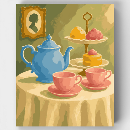 Victorian Tea Party - Paint by Numbers Kit