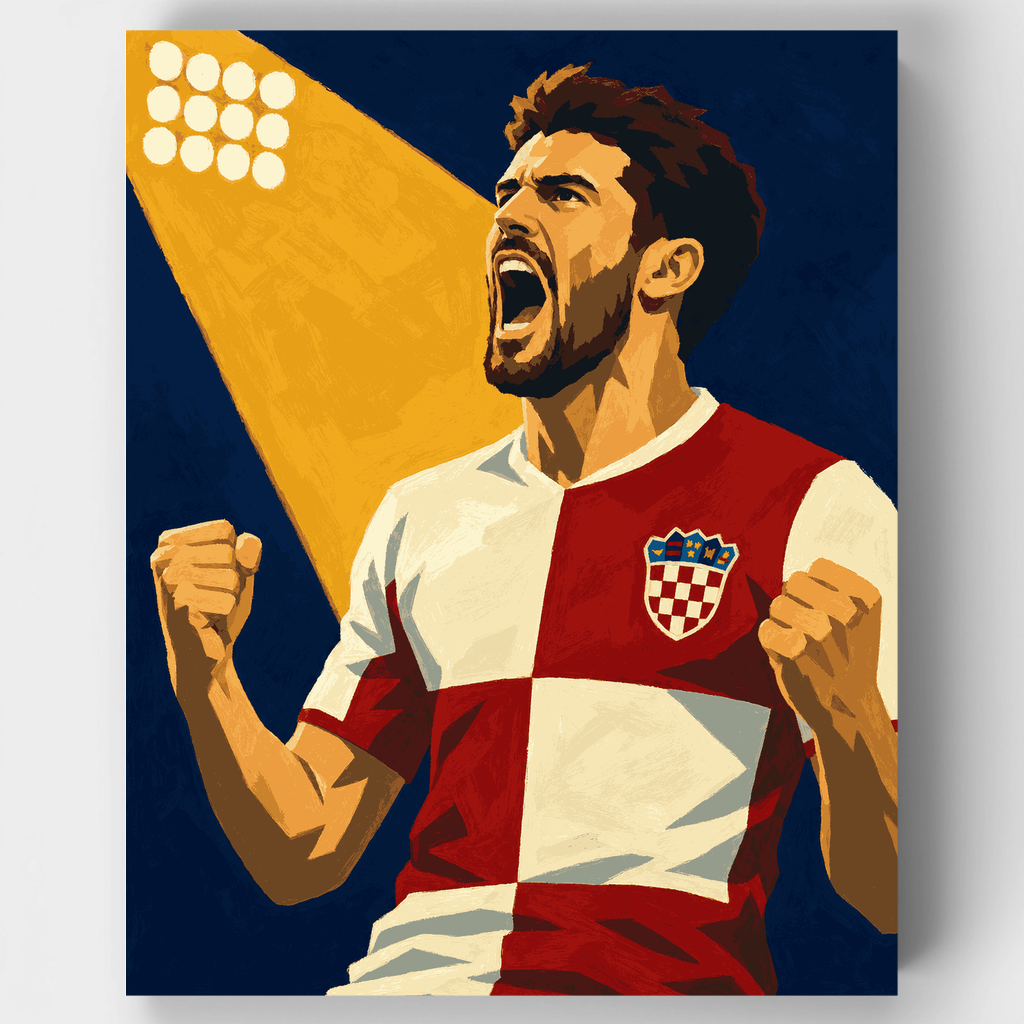 Kit de pintura por números - Victory Roar Croatia — Estándar