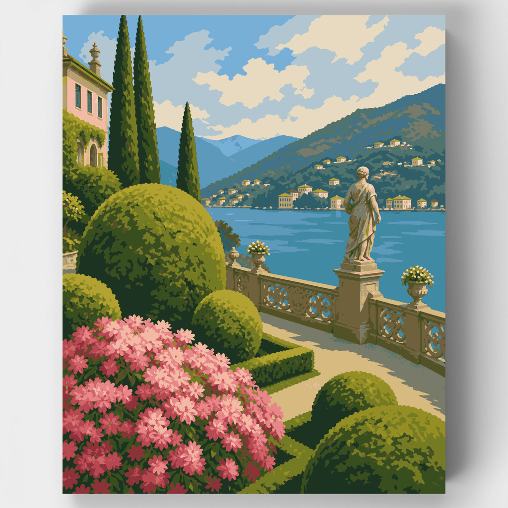 Terraza de Villa Carlotta - Kit de pintura por números — Estándar