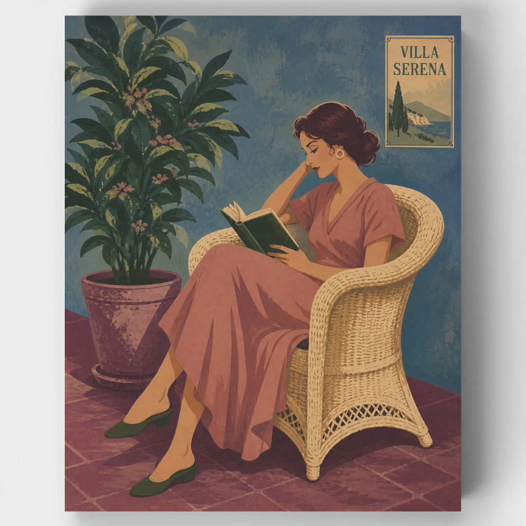 Villa Serena Reader - Kit de pintura por números — Estándar