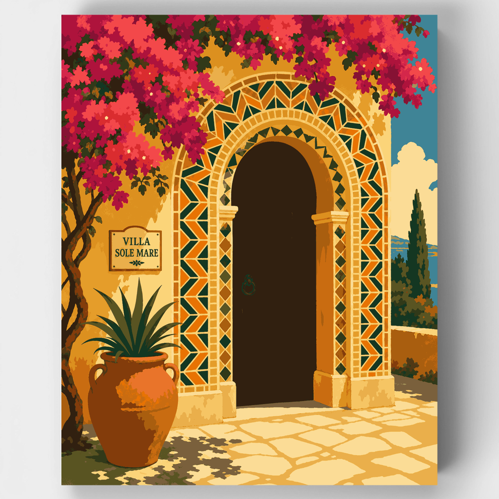 Villa Sole Mare - Paint by Numbers Kit