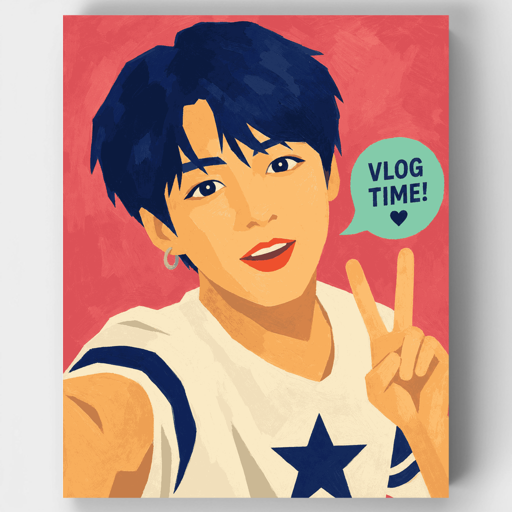 Tiempo de Vlog Signo de la Paz - Kit de Pintura por Números — Estándar