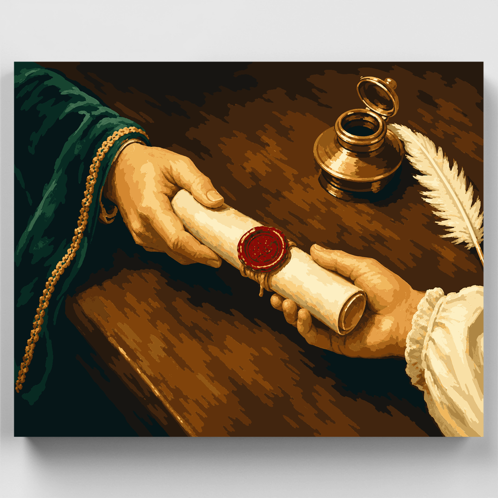Wax Sealed Scroll - Paint by Numbers Kit