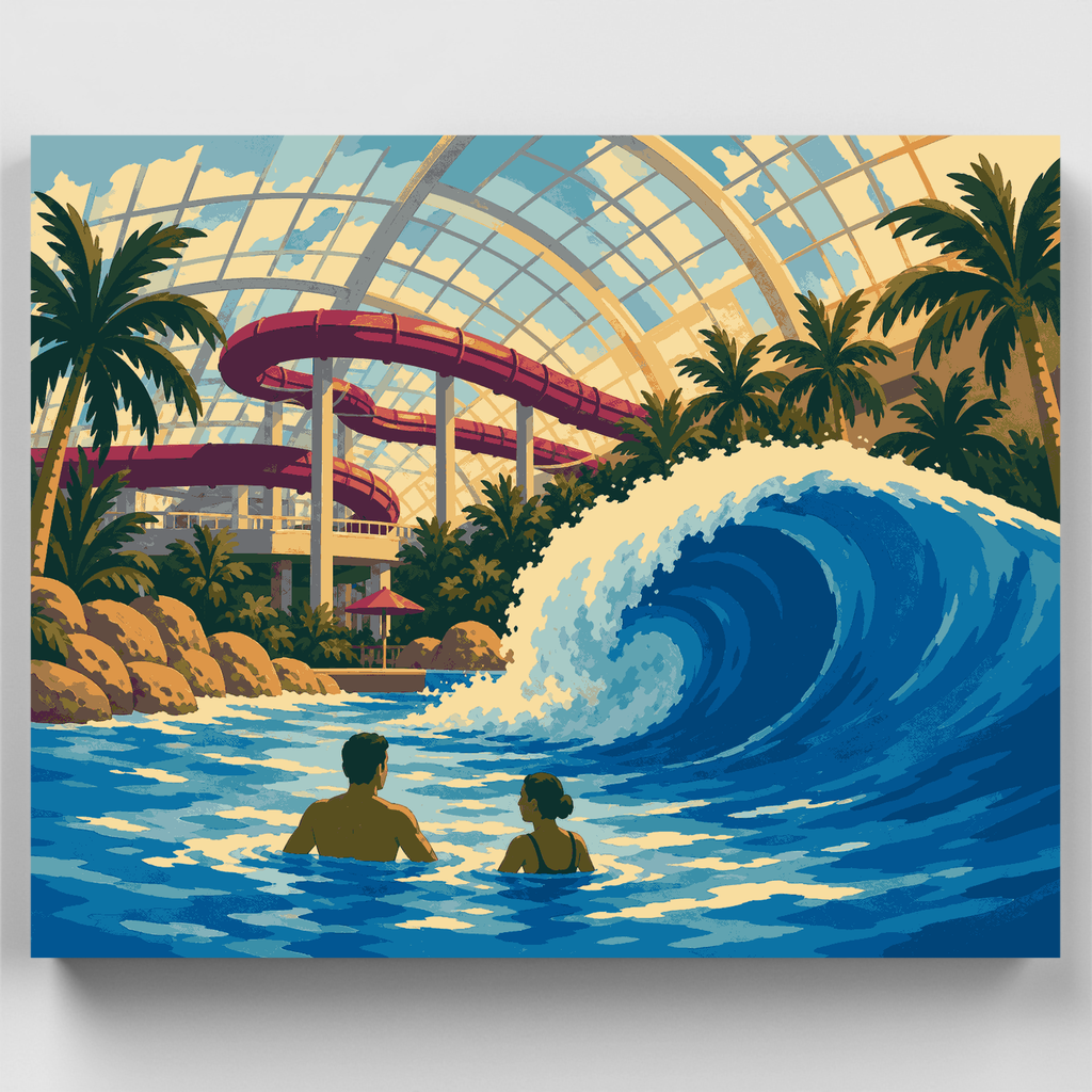 West Edmonton Wave Pool - Paint by Numbers Kit