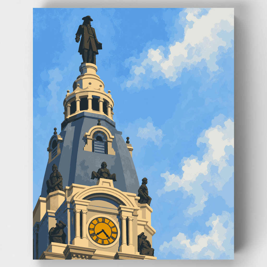 Torre William Penn - Kit de pintura por números — Estándar