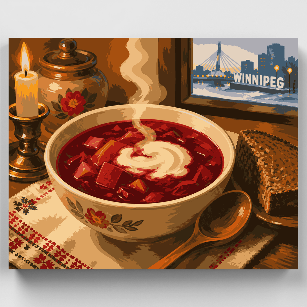 Kit de pintura por números - Winnipeg Borscht Bowl — Estándar