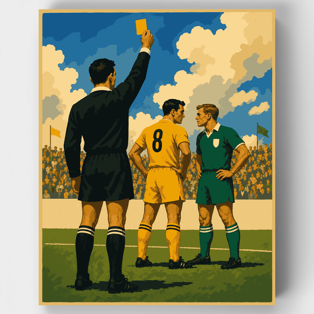 Yellow Card Moment - Paint by Numbers Kit