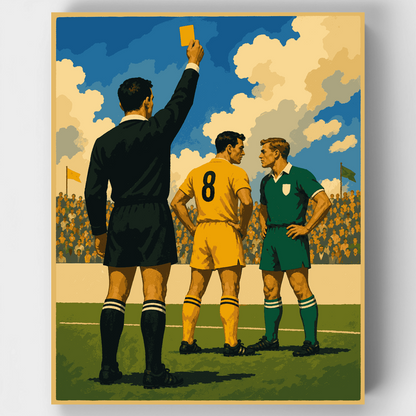 Yellow Card Moment - Paint by Numbers Kit