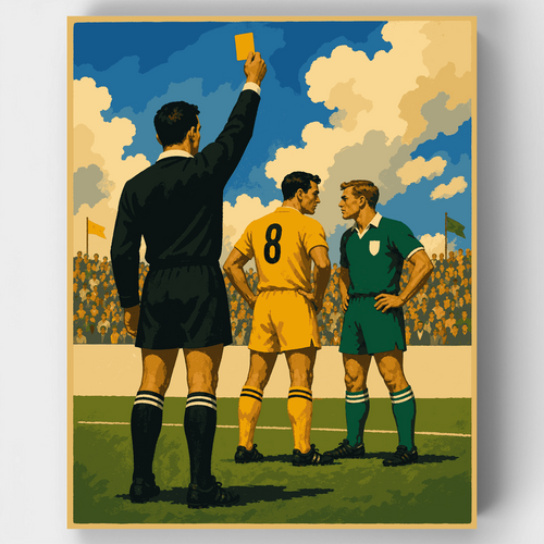 Yellow Card Moment - Paint by Numbers Kit